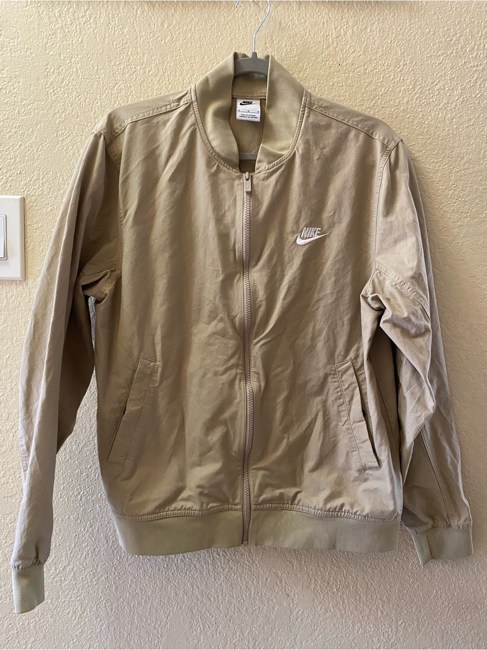 Nike Men’s Tan Bomber Jacket